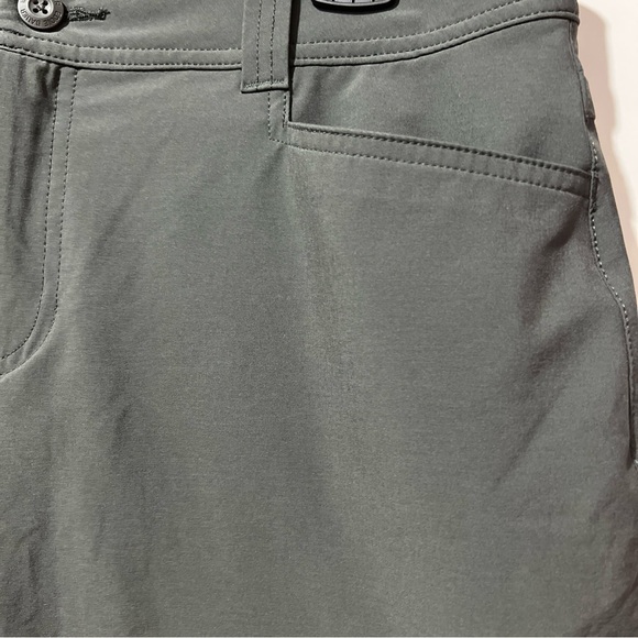 Eddie Bauer Skort Women 10 Dark Gray Jersey Pockets Zipped Logo Golf Performance - Picture 2 of 10